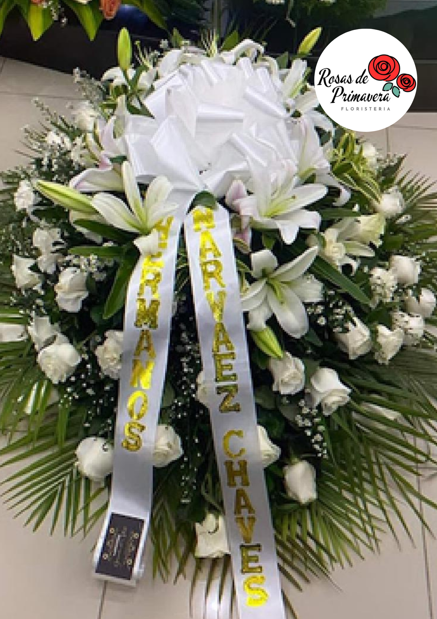arreglo fúnebre cubre caja celestial