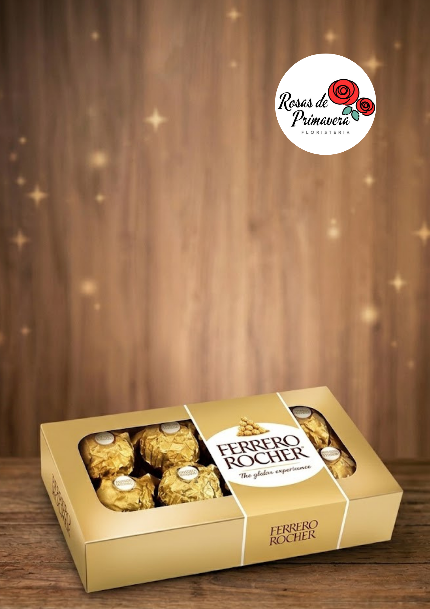 caja de chocolates ferrero por 8 unidades