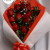 ramillete de rosas rojas