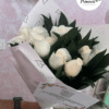 ramillete de rosas blancas
